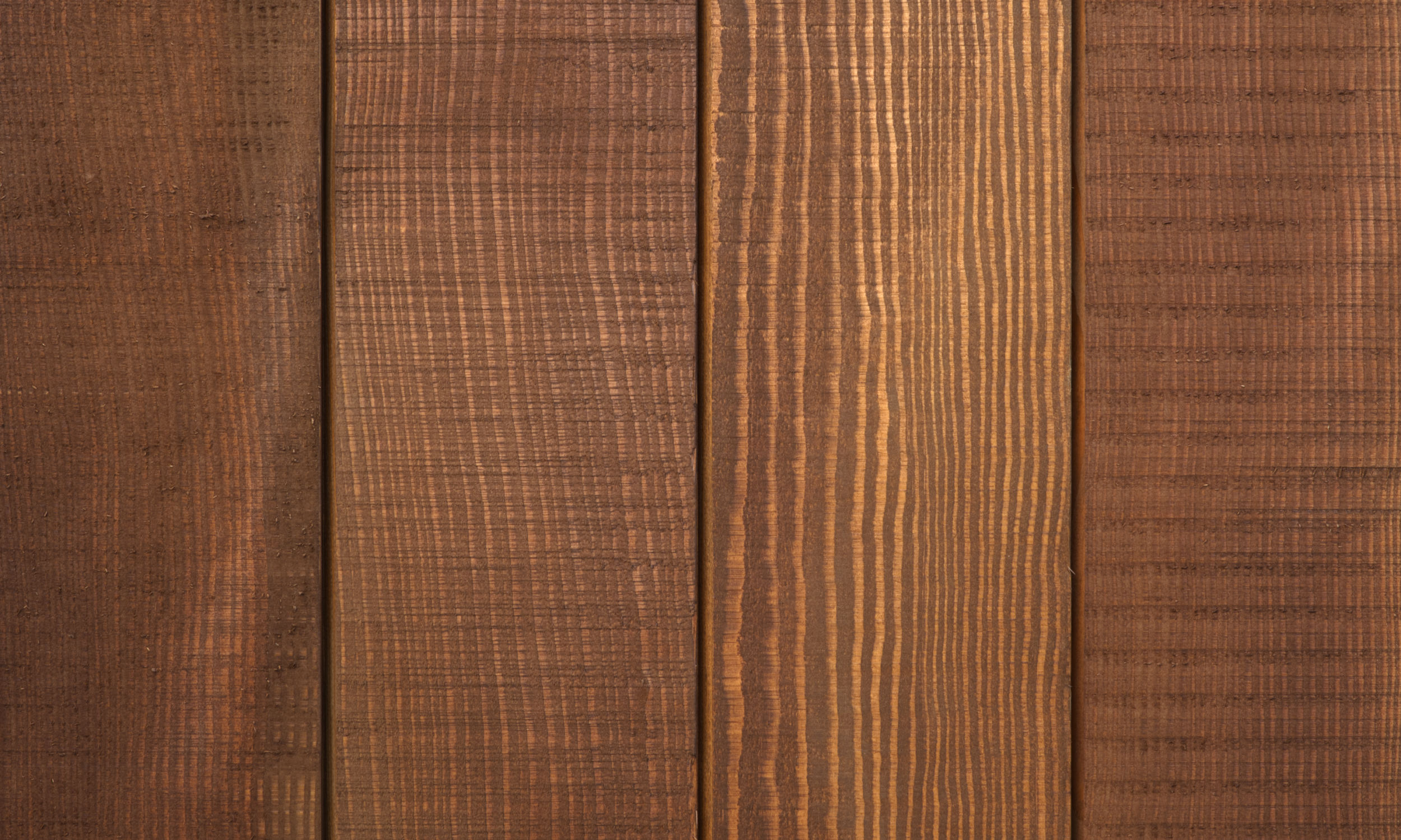 Douglas Fir Cladding in Rfit Chestnut colour